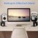 suptek 1 Pair of Desktop Speaker Stands with Vibration Absorption Pads, Metal Speaker Stands Pair Support Up to 33lbs Each, Desk Audio Stand for Bookshelf (5.9 x 5.5 x 5.2 inch), SDM002