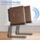 suptek 1 Pair of Desktop Speaker Stands with Vibration Absorption Pads, Metal Speaker Stands Pair Support Up to 33lbs Each, Desk Audio Stand for Bookshelf (5.9 x 5.5 x 5.2 inch), SDM002