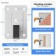 suptek Dual Side Clamping Bookshelf Speaker Wall Mounting Bracket for Large Surrounding Sound Speakers, Hold Up to 55 lbs, White (SPM201W)