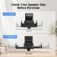 suptek Large Dual Side Clamping Bookshelf Speaker Wall Mounting Bracket for Large Surrounding Sound Speakers, Hold up to 66lbs Black SPM201XL
