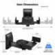 suptek Large Dual Side Clamping Bookshelf Speaker Wall Mounting Bracket for Large Surrounding Sound Speakers, Hold up to 66lbs Black SPM201XL