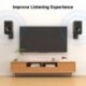 Suptek Speaker Wall Mounts - Dual Speaker Stands for Surround Sound, Universal Bracket, Tilt Swivel Shelves Up To 55lbs (Black, 2 Pack)SWM201