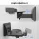 Suptek Speaker Wall Mounts - Dual Speaker Stands for Surround Sound, Universal Bracket, Tilt Swivel Shelves Up To 55lbs (Black, 2 Pack)SWM201
