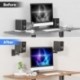 Suptek Speaker Wall Mounts - Dual Speaker Stands for Surround Sound, Universal Bracket, Tilt Swivel Shelves Up To 55lbs (Black, 2 Pack)SWM201