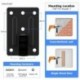 Suptek Speaker Wall Mounts - Dual Speaker Stands for Surround Sound, Universal Bracket, Tilt Swivel Shelves Up To 55lbs (Black, 2 Pack)SWM201