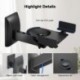 Suptek Speaker Wall Mounts - Dual Speaker Stands for Surround Sound, Universal Bracket, Tilt Swivel Shelves Up To 55lbs (Black, 2 Pack)SWM201