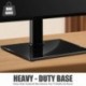Suptek Universal Table Top TV Stand, Pedestal TV Stand for 17-55 inch Screens, Height Adjustable TV Base Stand with Tempered Glass Base and Wire Management, Holds up to 40kg, VESA 75/400mm, TS001-02