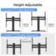 suptek Universal Swivel Table Top TV Stand for 26-55 inch LED OLED Flat Curved Screens, Height Adjustable TV Mount Stand with Glass Base Hold up to 99lbs, Max VESA 400x400mm,TS202