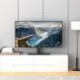 suptek Universal Swivel Table Top TV Stand for 26-55 inch LED OLED Flat Curved Screens, Height Adjustable TV Mount Stand with Glass Base Hold up to 99lbs, Max VESA 400x400mm,TS202
