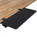 Suptek Clamp-on 9.5 x 23.6 inch Desk Extender, Wrist Support, Foldable Keyboard Tray Platform, Suitable for Office Desks, Carbon Fiber, DSF3L