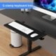 Suptek Clamp-on 9.5 x 23.6 inch Desk Extender, Wrist Support, Foldable Keyboard Tray Platform, Suitable for Office Desks, Carbon Fiber, DSF3L
