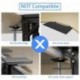 Suptek Clamp-on 9.5 x 23.6 inch Desk Extender, Wrist Support, Foldable Keyboard Tray Platform, Suitable for Office Desks, Carbon Fiber, DSF3L