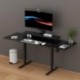 Suptek Clamp-on 9.5 x 23.6 inch Desk Extender, Wrist Support, Foldable Keyboard Tray Platform, Suitable for Office Desks, Carbon Fiber, DSF3L