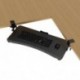suptek Keyboard Tray Under Desk Pull Out with Adjustable 45° C Clamp for L Shaped Desk, Computer Keyboard & Mouse Tray, 25.6 (30 Including Clamps) x 11.8 inch, Black, DSF1R