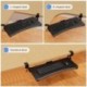 suptek Keyboard Tray Under Desk Pull Out with Adjustable 45° C Clamp for L Shaped Desk, Computer Keyboard & Mouse Tray, 25.6 (30 Including Clamps) x 11.8 inch, Black, DSF1R
