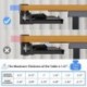 suptek Keyboard Tray Under Desk Pull Out with Adjustable 45° C Clamp for L Shaped Desk, Computer Keyboard & Mouse Tray, 25.6 (30 Including Clamps) x 11.8 inch, Black, DSF1R