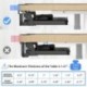 suptek Large Keyboard Tray Under Desk Pull Out with C Clamp Mount, Computer Keyboard & Mouse Tray, 34 (38 Including Clamps) x 11.8 inch Slide-Out Platform Computer Drawer for Typing, Black, DSF1LB