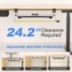 suptek Small Keyboard Tray Under Desk Pull Out with C Clamp Mount, Computer Keyboard & Mouse Tray, 20 (24.2 Including Clamps) x 11.8 inch Slide-Out Platform Computer Drawer for Typing, Black, DSF1S