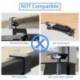 suptek Small Keyboard Tray Under Desk Pull Out with C Clamp Mount, Computer Keyboard & Mouse Tray, 20 (24.2 Including Clamps) x 11.8 inch Slide-Out Platform Computer Drawer for Typing, Black, DSF1S