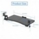 suptek Small Keyboard Tray Under Desk Pull Out with C Clamp Mount, Computer Keyboard & Mouse Tray, 20 (24.2 Including Clamps) x 11.8 inch Slide-Out Platform Computer Drawer for Typing, Black, DSF1S