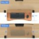 suptek Keyboard Tray Under Desk Pull Out with C Clamp Mount, Computer Keyboard & Mouse Tray, 25.6 (30 Including Clamps) x 11.8 inch Slide-Out Platform Computer Drawer for Typing, Dark Wood, DSF1SM