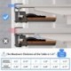 suptek Keyboard Tray Under Desk Pull Out with C Clamp Mount, Computer Keyboard & Mouse Tray, 25.6 (30 Including Clamps) x 11.8 inch Slide-Out Platform Computer Drawer for Typing, Dark Wood, DSF1SM