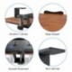 suptek Keyboard Tray Under Desk Pull Out with C Clamp Mount, Computer Keyboard & Mouse Tray, 25.6 (30 Including Clamps) x 11.8 inch Slide-Out Platform Computer Drawer for Typing, Dark Wood, DSF1SM