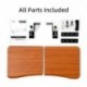 suptek Keyboard Tray Under Desk Pull Out with C Clamp Mount, Computer Keyboard & Mouse Tray, 25.6 (30 Including Clamps) x 11.8 inch Slide-Out Platform Computer Drawer for Typing, Dark Wood, DSF1SM