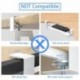 suptek Small Keyboard Tray Under Desk Pull Out with C Clamp Mount, Computer Keyboard & Mouse Tray, 20 (24.2 Including Clamps) x 11.8 inch Slide-Out Platform Computer Drawer for Typing, White, DSF1SW
