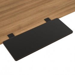 Suptek Clamp-on 9.5 x 23.6 inch Desk Extender, Wrist Support, Foldable Keyboard Tray Platform, Suitable for Office Desks, Black, DSF3LB
