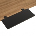 Suptek Clamp-on 9.5 x 23.6 inch Desk Extender, Wrist Support, Foldable Keyboard Tray Platform, Suitable for Office Desks, Black, DSF3LB
