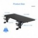 Suptek Clamp-on 9.5 x 23.6 inch Desk Extender, Wrist Support, Foldable Keyboard Tray Platform, Suitable for Office Desks, Black, DSF3LB