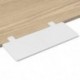 Suptek Clamp-on 9.5 x 23.6 inch Desk Extender, Wrist Support, Foldable Keyboard Tray Platform, Suitable for Office Desks, White, DSF3LW