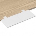 Suptek Clamp-on 9.5 x 23.6 inch Desk Extender, Wrist Support, Foldable Keyboard Tray Platform, Suitable for Office Desks, White, DSF3LW