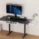 Suptek Clamp-on 9.5 x 23.6 inch Desk Extender, Wrist Support, Foldable Keyboard Tray Platform, Suitable for Office Desks, White, DSF3LW