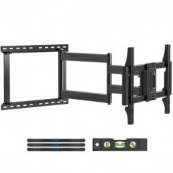 Suptek 40Inch Extension Full Motion Long Arm TV Wall Mount for 42-85 Inch TVs, Swivel & Tilt, Supports Max VESA 600x400mm, 155 lbs Load Capacity, Compatible with 16”, 18” Studs, MA90A