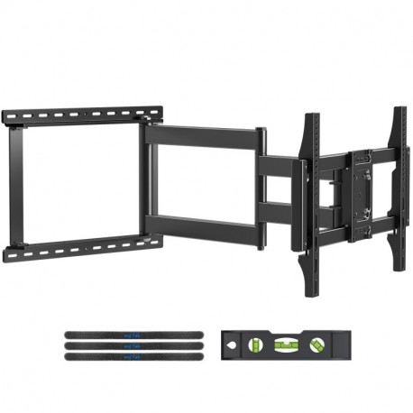 Suptek 40Inch Extension Full Motion Long Arm TV Wall Mount for 42-85 Inch TVs, Swivel & Tilt, Supports Max VESA 600x400mm, 155 lbs Load Capacity, Compatible with 16”, 18” Studs, MA90A