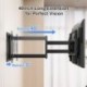 Suptek 40 Inch Extension Full Motion Long Arm TV Wall Mount for 42-90 Inch TVs, Swivel & Tilt, Supports Max VESA 800x400mm, 155 lbs Load Capacity, Compatible with 16”, 18”, 24” Studs, MA90AL
