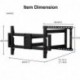 Suptek 40 Inch Extension Full Motion Long Arm TV Wall Mount for 42-90 Inch TVs, Swivel & Tilt, Supports Max VESA 800x400mm, 155 lbs Load Capacity, Compatible with 16”, 18”, 24” Studs, MA90AL