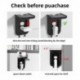 suptek Wall Outlet Shelf, Home Wall Shelf Organizer for Outlets, Perfect for Bathroom, Kitchen, Bedrooms,Ideal for Cell Phone,Speaker up to 20lbs,with Cable Management and Detachable Hooks,Black(S3B)