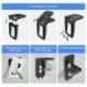 suptek Wall Outlet Shelf, Home Wall Shelf Organizer for Outlets, Perfect for Bathroom, Kitchen, Bedrooms,Ideal for Cell Phone,Speaker up to 20lbs,with Cable Management and Detachable Hooks,Black(S3B)