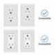 suptek Wall Outlet Shelf, Home Wall Shelf Organizer for Outlets, Perfect for Bathroom, Kitchen, Bedrooms,Ideal for Cell Phone,Speaker up to 20lbs,with Cable Management and Detachable Hooks,Black(S3B)