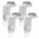 Suptek Wall Outlet Shelf 4 Pack,Home Wall Shelf Organizer for Outlets,Perfect for Bathroom,Kitchen,Bedrooms,Hold Cell Phone,Speaker up to20lbs,With Cable Management and Detachable Hooks,White(S3W4)