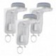 Suptek Wall Outlet Shelf 3 Pack,Home Wall Shelf Organizer for Outlets,Perfect for Bathroom,Kitchen, Bedrooms,Hold Cell Phone,Speaker up to 20lbs,With Cable Management and Detachable Hooks,White(S3W3)