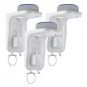 Suptek Wall Outlet Shelf 3 Pack,Home Wall Shelf Organizer for Outlets,Perfect for Bathroom,Kitchen, Bedrooms,Hold Cell Phone,Speaker up to 20lbs,With Cable Management and Detachable Hooks,White(S3W3)