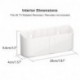 suptek Remote Control Holder Wall Mount，Hole-Free TV Remote Holder for 3 or 4 Remotes, White, Quantity 1, (S4W)