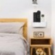 suptek Remote Control Holder Wall Mount，Hole-Free TV Remote Holder for 3 or 4 Remotes, White, Quantity 1, (S4W)