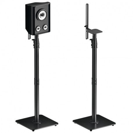 Suptek 34.1”-44.7“ Height Adjustable Speaker Stands Set of 2 Bookshelf Speaker Stand Pair for Universal Satellite Speakers, for Bose Polk JBL Sony Yamaha - 22 lbs Capacity per Stand, SFM001
