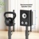 Suptek 34.1”-44.7“ Height Adjustable Speaker Stands Set of 2 Bookshelf Speaker Stand Pair for Universal Satellite Speakers, for Bose Polk JBL Sony Yamaha - 22 lbs Capacity per Stand, SFM001