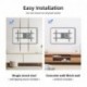 Suptek Corner TV Wall Mount for Most 32"-70" TVs, Full Motion Long Arm TV Mount 30 inch Extension Articulating Wall Mount Bracket Max VESA 600x400mm, Smoothly Extendable, Holds up to 99 lbs MA1075S